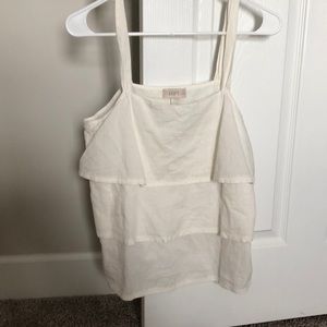 Loft ruffle tank